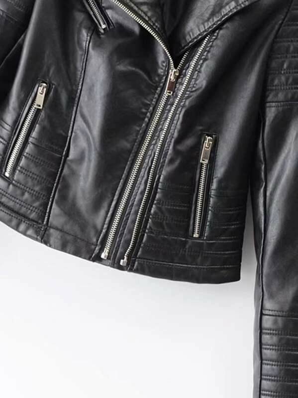 double zipper hand pocket - modaGin.com