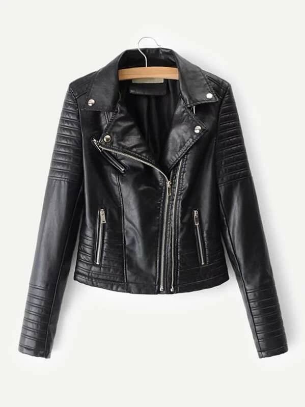 girls biker leather jacket - modaGin.com