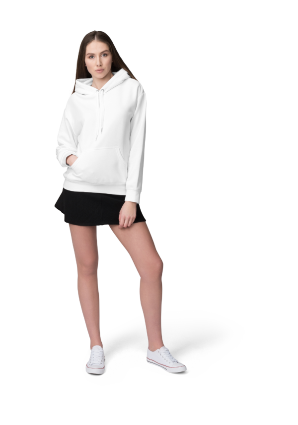 women's white hoodie - modaGin.com