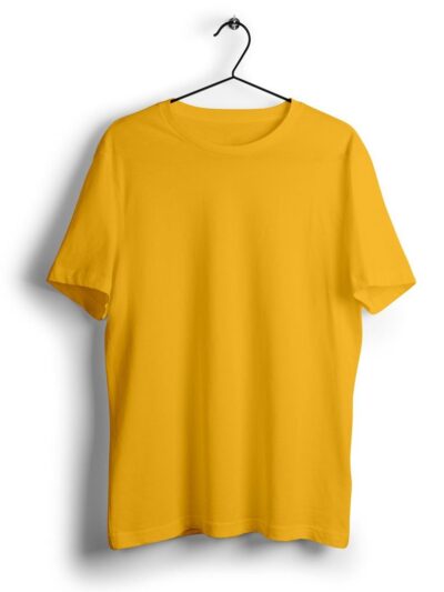 Combo of 2 (Black & Golden yellow) Men’s Premium T-Shirts