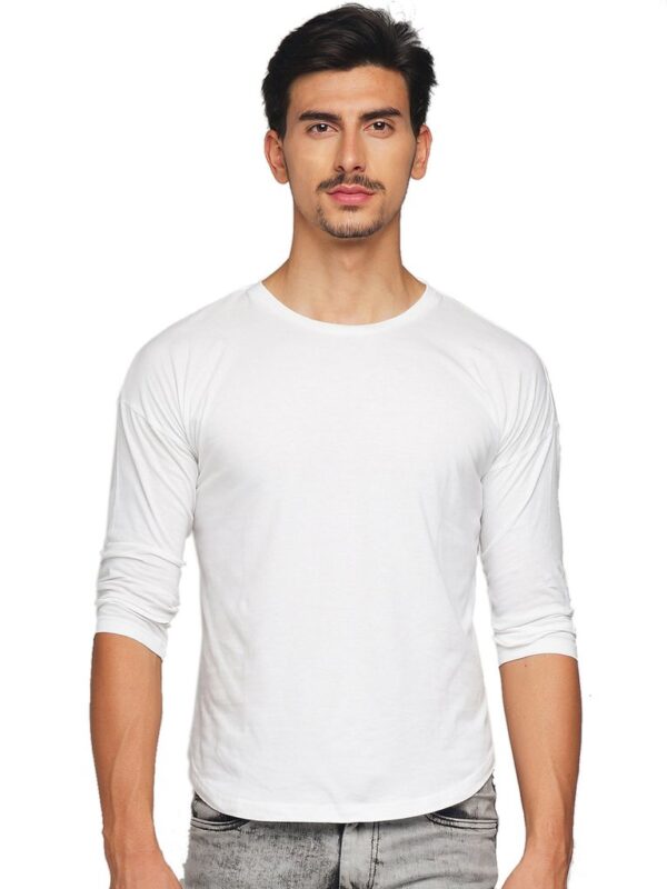 Combo of 2 (Black & White) Men's premium full-sleeves t-shirts 6