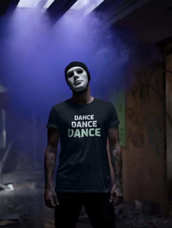 "dance-3" men's half-sleeves t-shirts 5