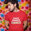 "dance-3" men's half-sleeves t-shirts 1