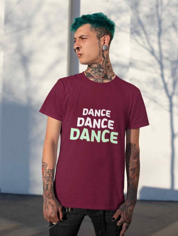 "dance-3" men's half-sleeves t-shirts 8